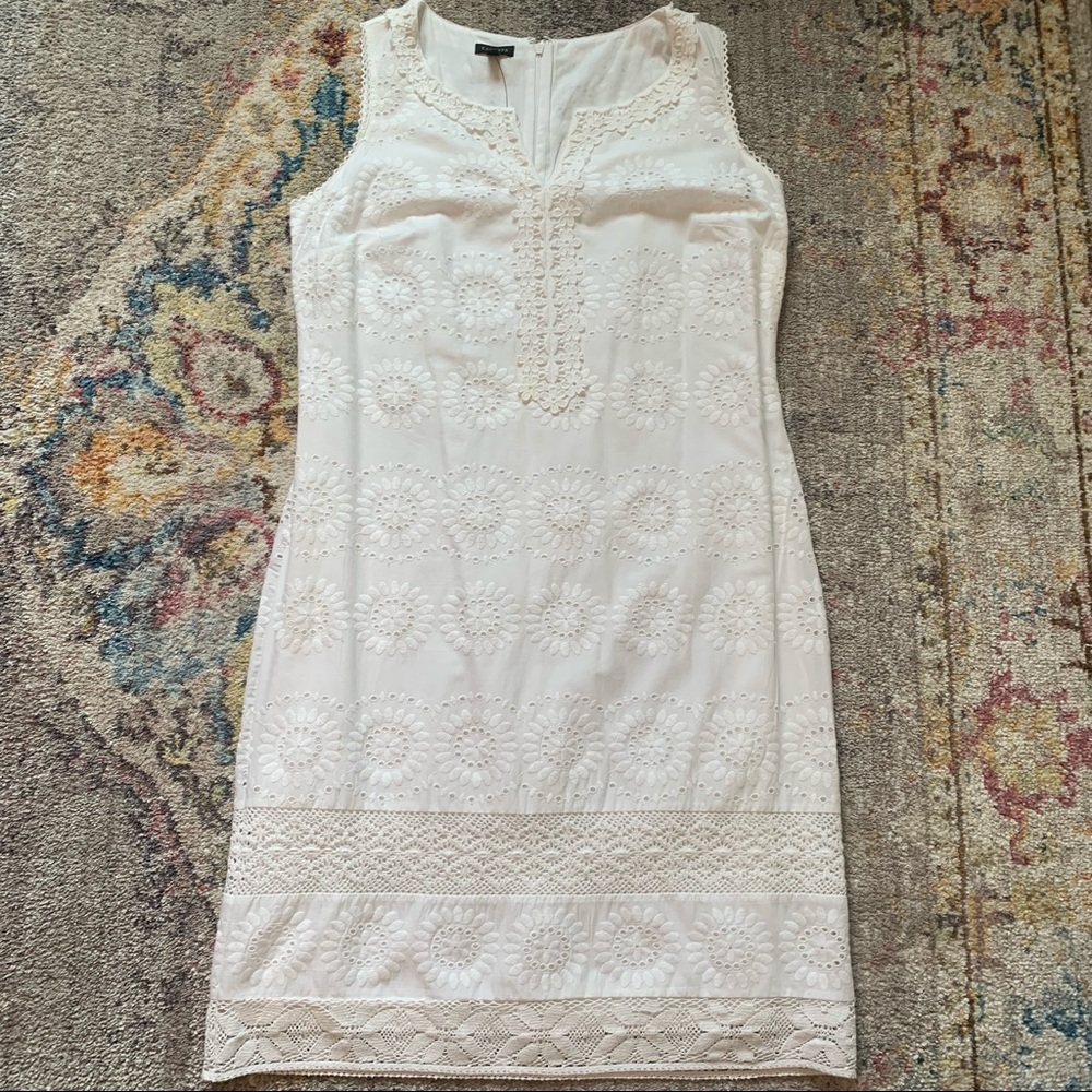 Talbots white eyelet dress